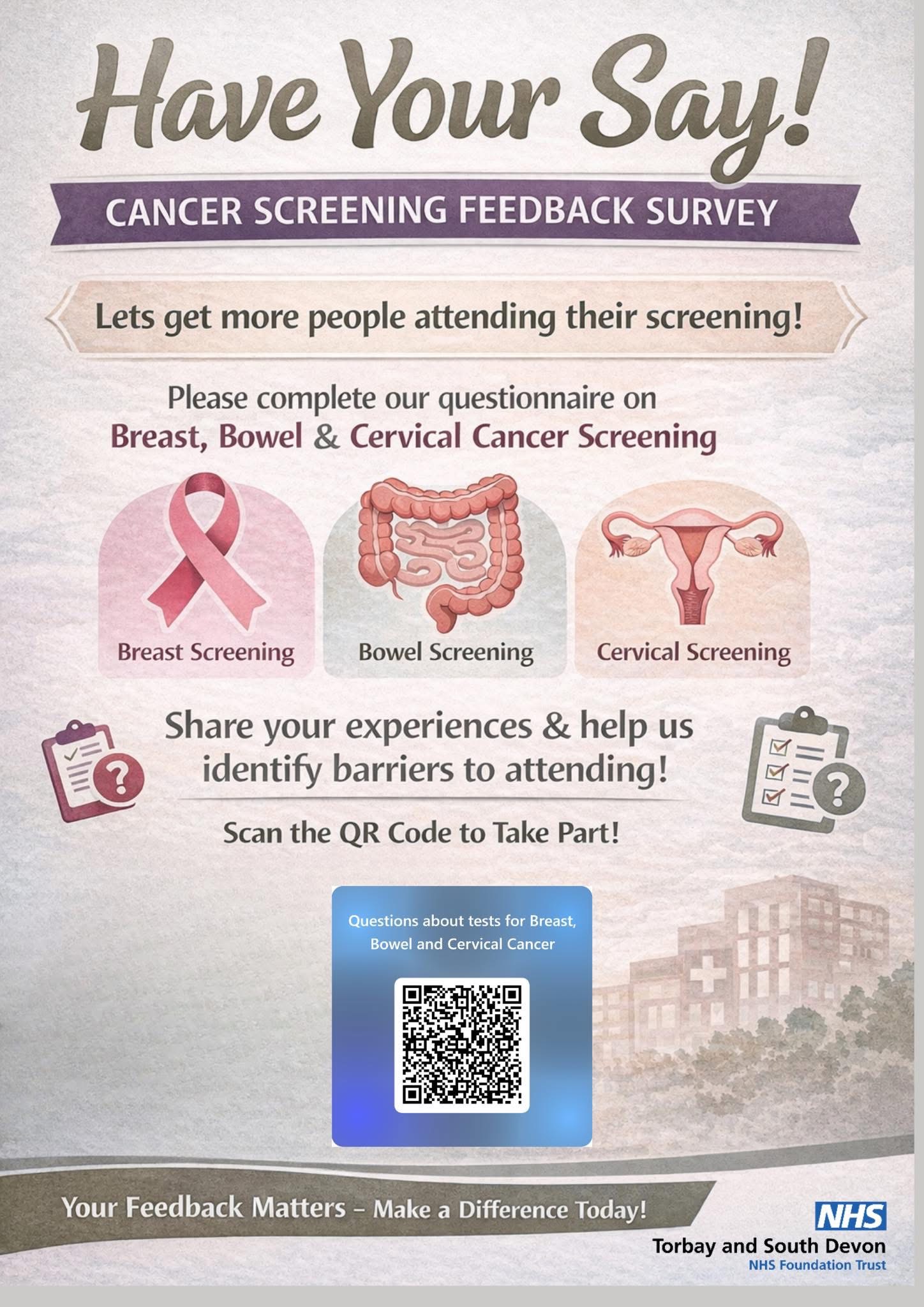 Cancer Screening Feedback Survey